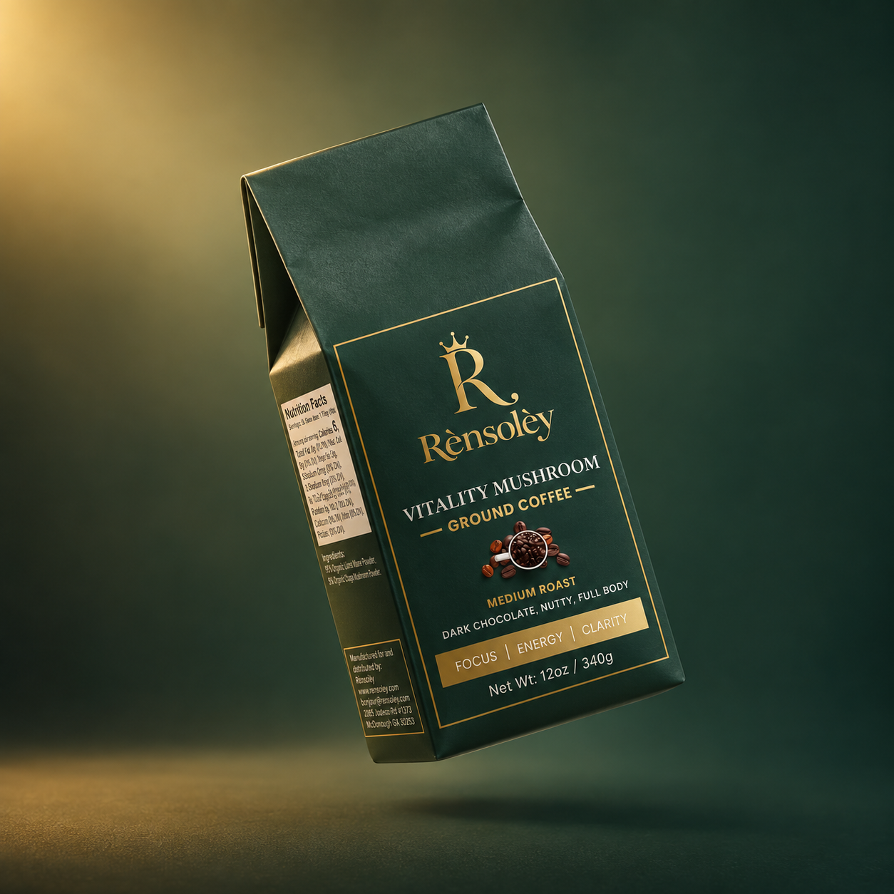 Vitality mushroom ground coffee