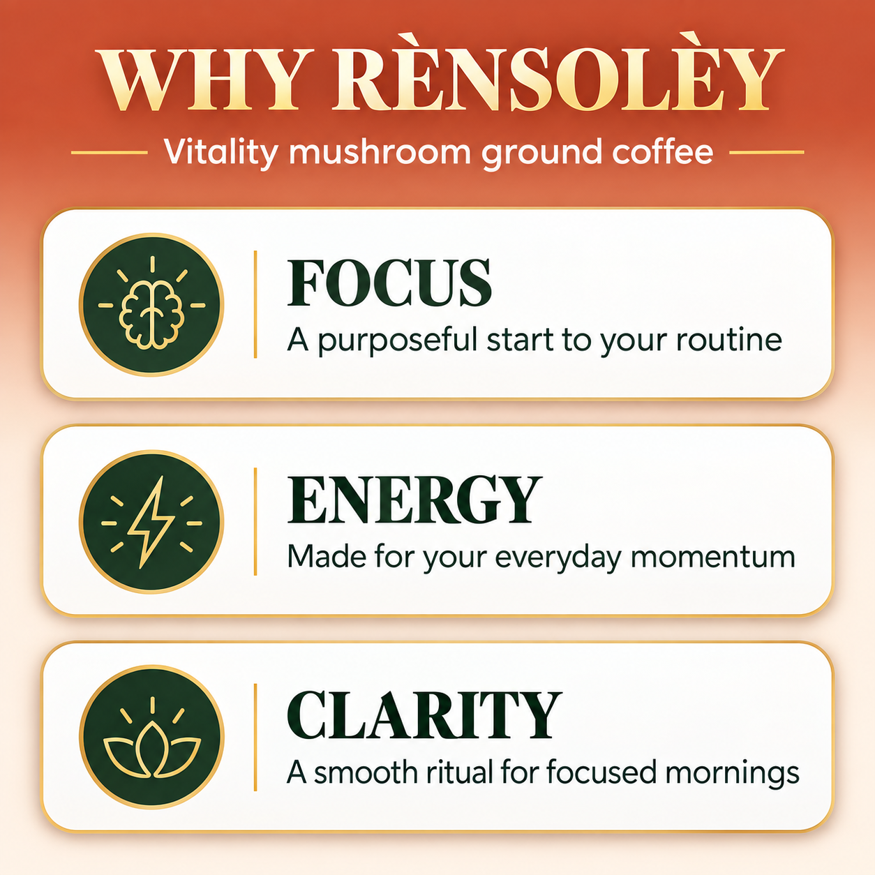 Vitality mushroom ground coffee